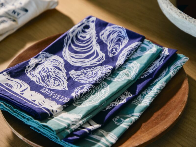 Navy and teal bandanas.