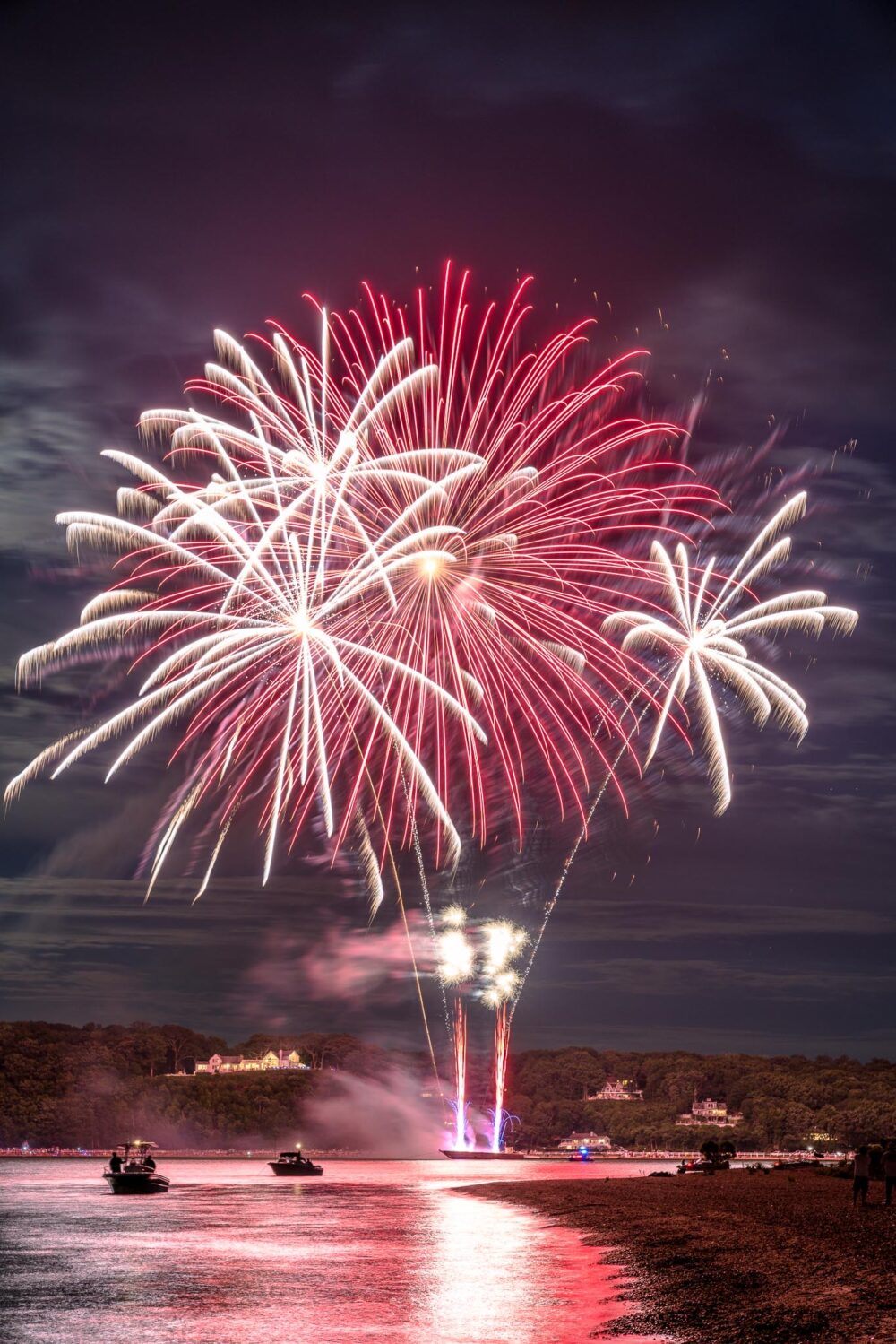 Fireworks over Shelter Island.