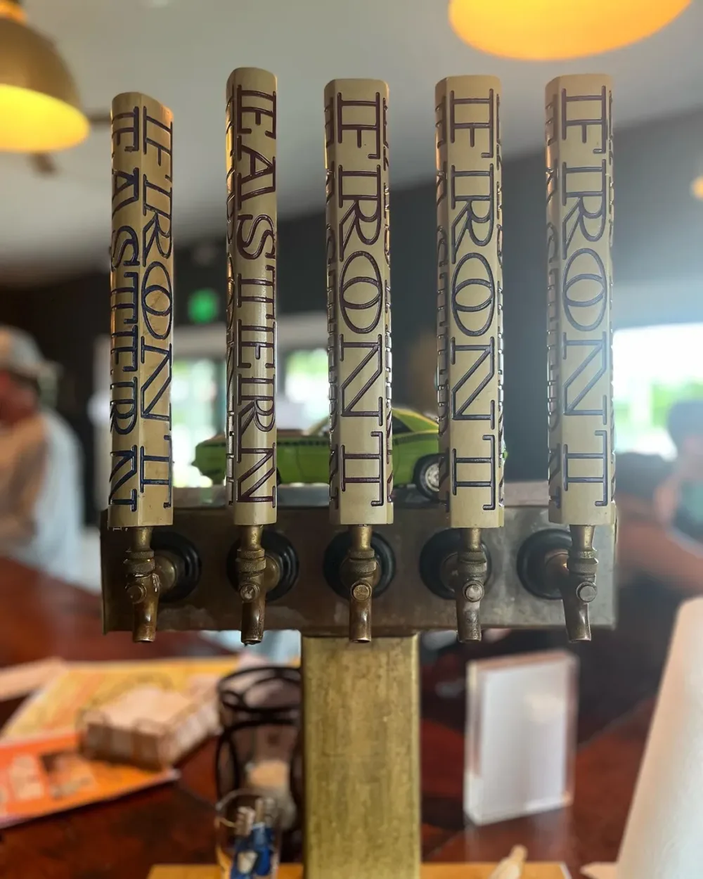 Beer tap pulls from Eastern Front Brewing Co.